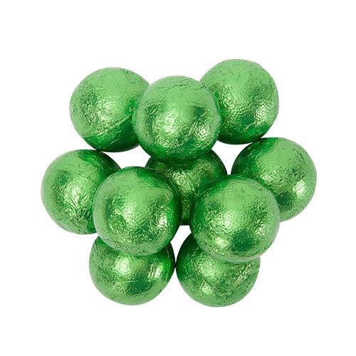 Kiwi Green Double Chocolate Balls; 24lb Bulk