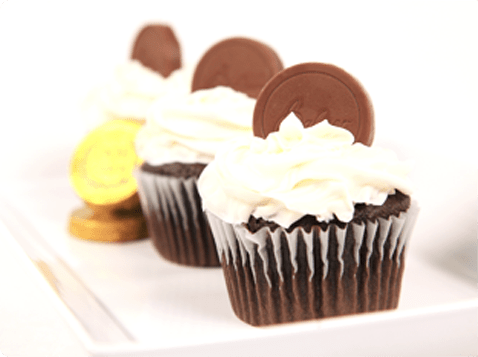 Classic Coin Cupcakes