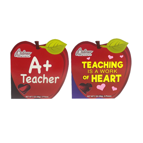 Teacher Apple Heart Box 2 oz