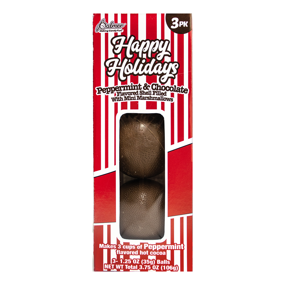 Peppermint hot cocoa ball 3-pack